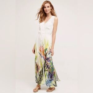Anthropologie mermaid water garden beach dress whimsical beach resort wear